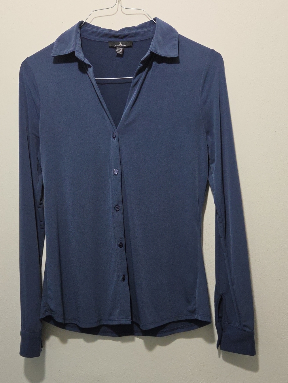 Jules & Leopold Navy Blue Women's Button-Down Shirt